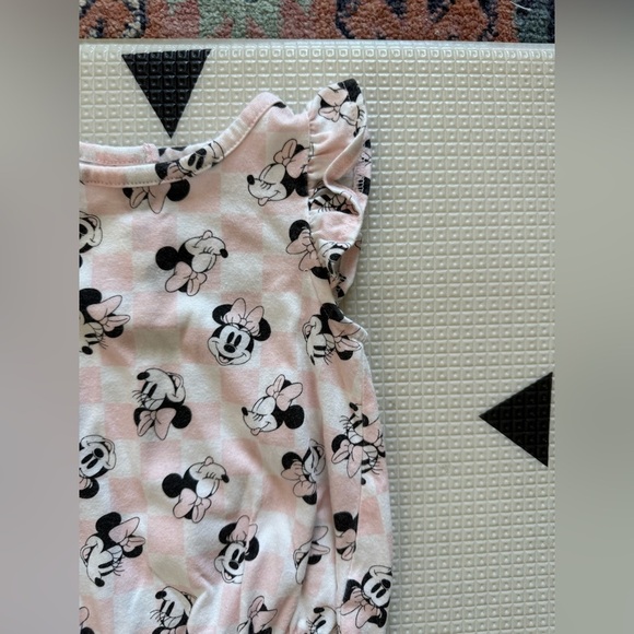 Jumping Beans|Disney Minnie Mouse Pastel Pink Bodysuit with ruffles•••3 months - Picture 2 of 4